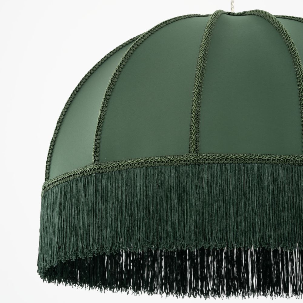 Citilux Базель CL407032 Подвесной светильник бронза с зелёным абажуром