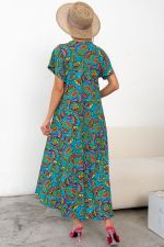 Платье Магия лета (синий/узор) Р11-867/35 Nikol