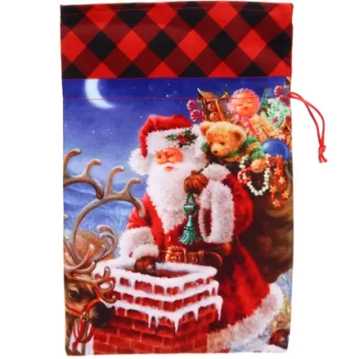 Мешок подарочный «Доставка подарков» 21*32 см