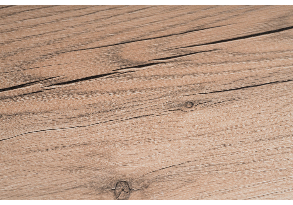 Стол деревянный Woodville Лота Лофт 120 25 мм дуб делано светлый, белый матовый, ножки белые