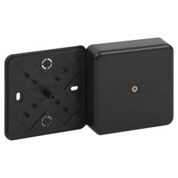 Распаячная коробка ЭРА BS-B-75-75-20 для кабель-канала черная 75х75х20мм IP40