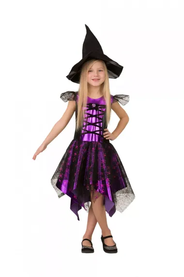 Карнавальный костюм &quot;Ведьмочка 2&quot;, размер 140-72, Батик (8076-140-72)