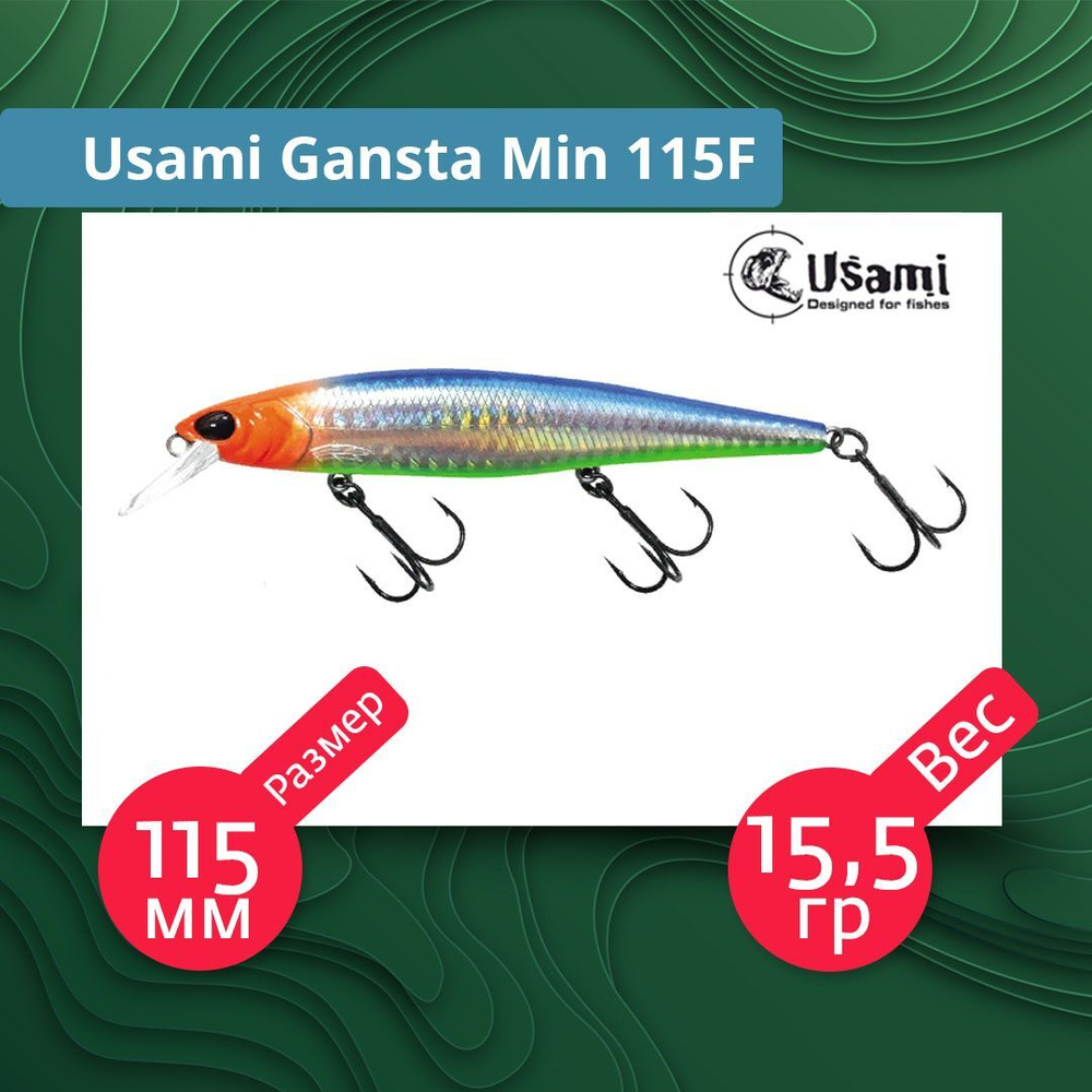 Воблер для рыбалки Usami Gansta Min