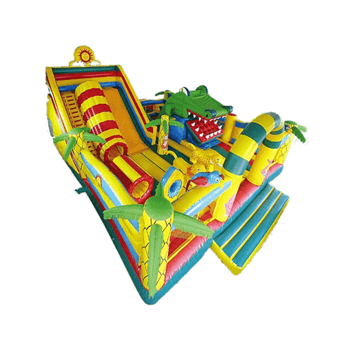 Надувной батут "Мульти-сафари крокодил"