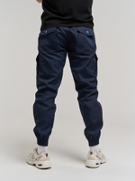 Брюки Карго Варгградъ Премиум мужские на манжете тёмно-синий Рипстоп