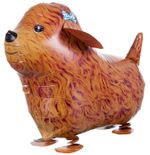 Шар (23"/58 см) Ходячая Фигура, Терьер, Коричневый1 шт.