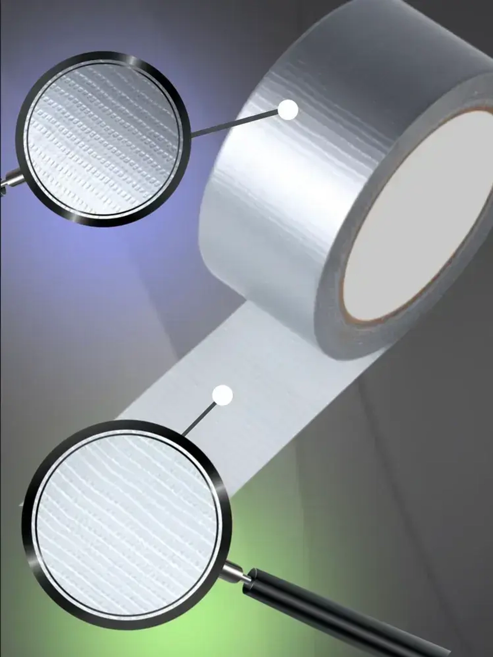 Армированный скотч Waldex Клейкая лента, 48мм*25м, серый, 1 шт.