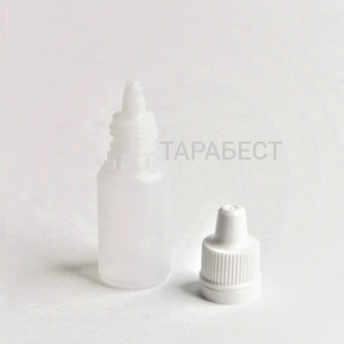 Флакон 010 мл пластик матовый с капельницей и крышкой (нафтизин)
