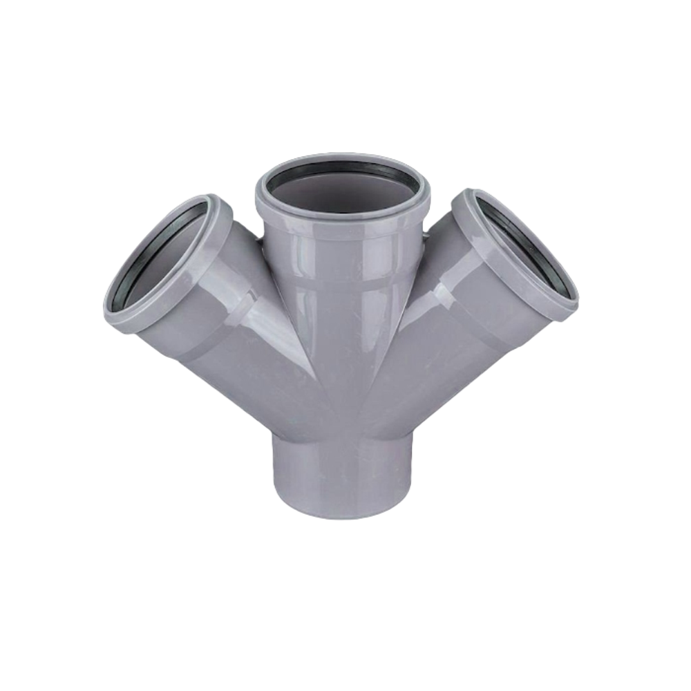 Крестовина ПП косая 45гр. Дн 110-110-110 с у/к по низкой цене