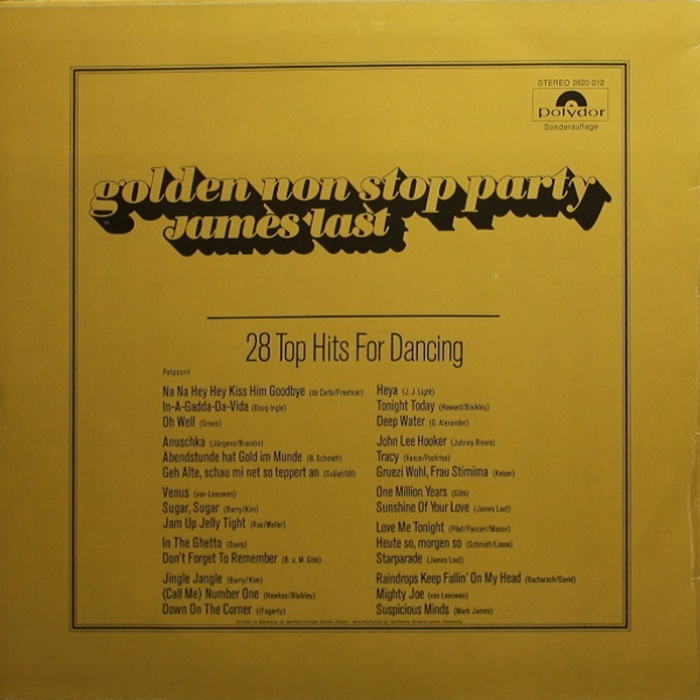 James Last / Golden Non Stop Party (LP)