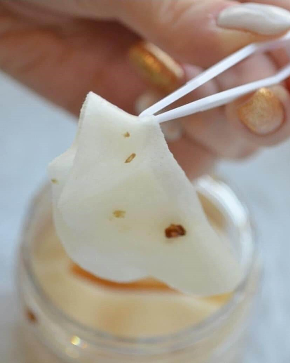 Тканевые маски для кожи вокруг глаз с золотым османтусом, 80шт