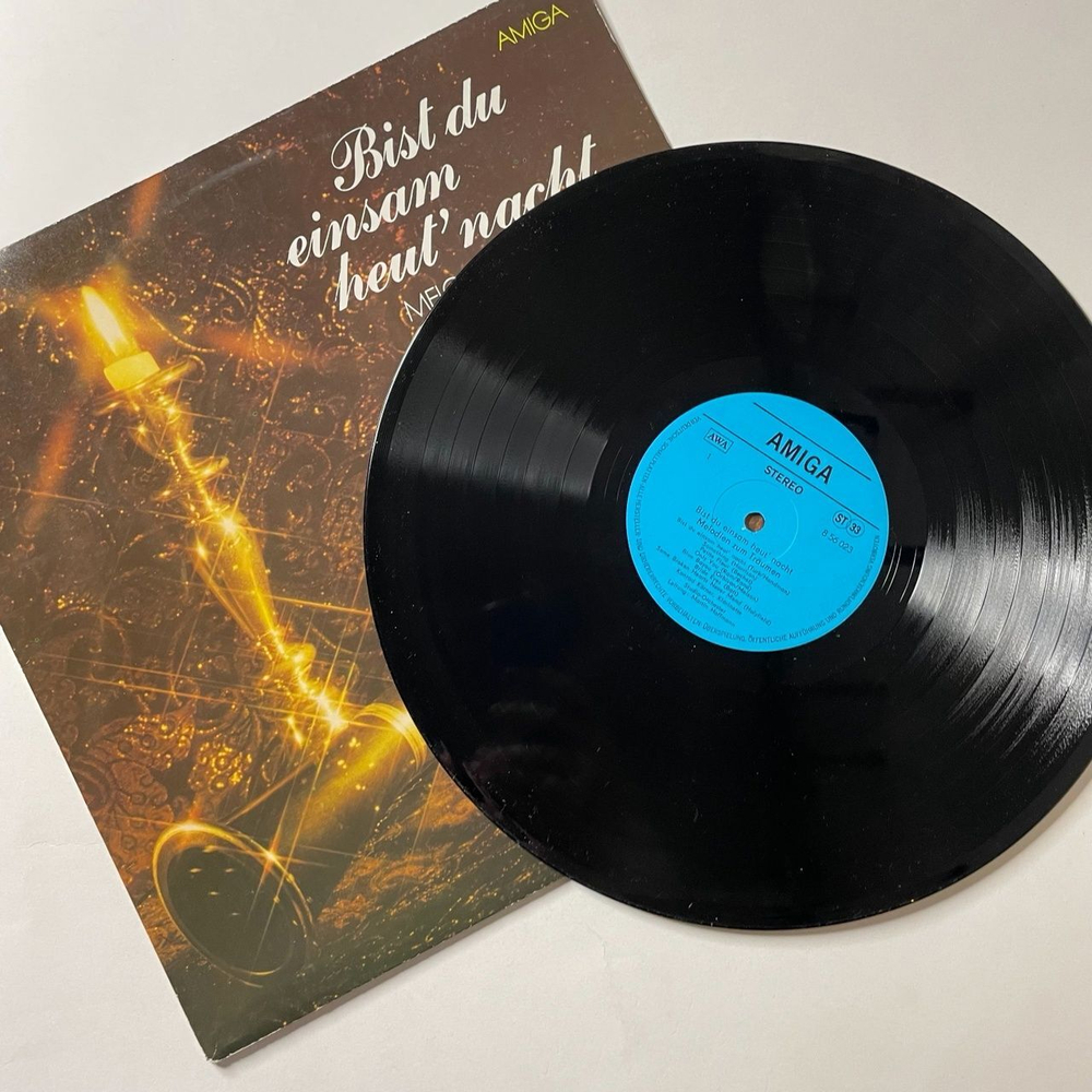 Винтажная виниловая пластинка LP Konrad Korner, Studio Orchester, Martin Hoffmann Bist Du Einsam Heut' Nacht (Melodien Zum Traumen) (ГДР 1983)