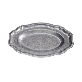 Поднос овальный с рельефом 26x17 см h 2 см, нерж. сталь, Antique Metal