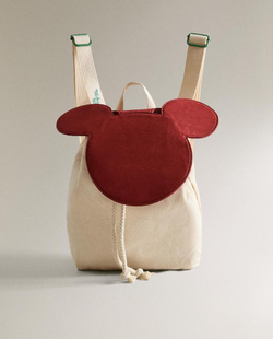 ZARA HOME РЮКЗАК С ПРИНТОМ MICKEY MOUSE © DISNEY, ЭКРЮ