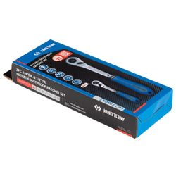 KING TONY (7773GS) Набор трещоток 1/4", 1/2", 90 зубцов, флажковых с кнопкой, 2 предмета