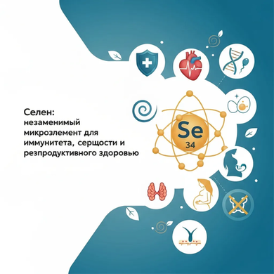 Селен: незаменимый микроэлемент для иммунитета, сердца, молодости и репродуктивного здоровья