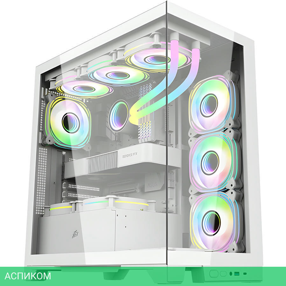 Корпус 1stPlayer Mi8 без БП White (MI8-WH-3FC7R-W-1FC7-W)