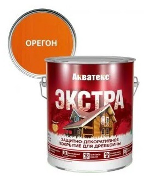Защитно-декоративное покрытие для дерева АКВАТЕКС ЭКСТРА, орегон, 2.7 л