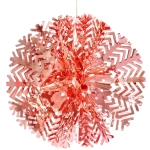 Украшение фольгированное «Снежный шар» d-30 см, Розовое золото