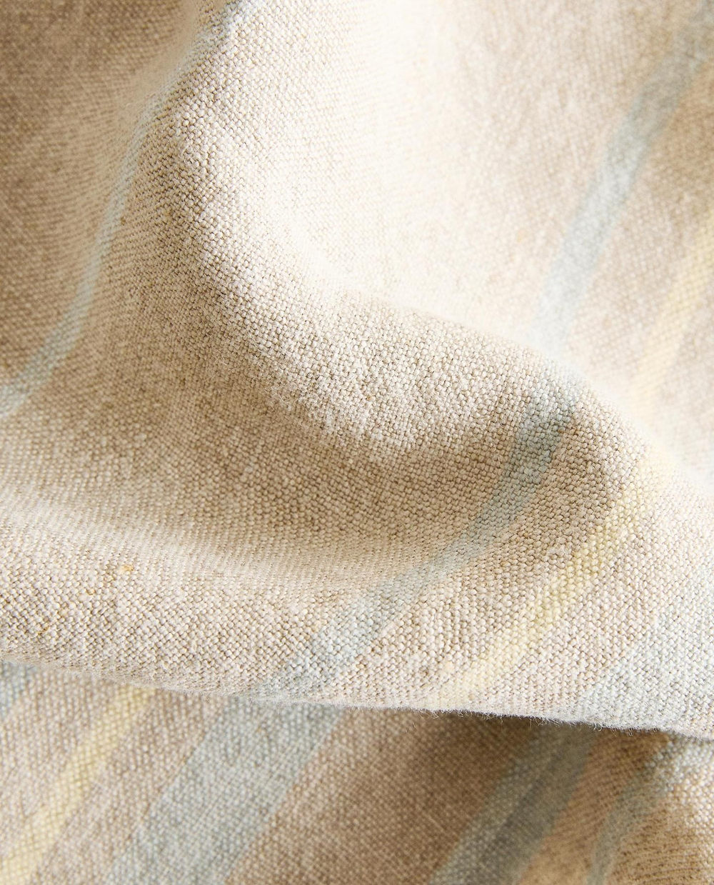 Zara Home - Льняное банное полотенце в полоску, бежевый, 90х150 см
