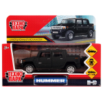 Модель ин. мет. "Hummer H2 Pickup" 12см. черный, матов. коробка HUM2PICKUP-12MAT-BK(Технопарк)