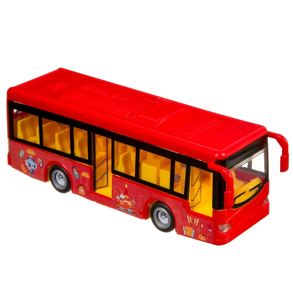 Машинка-конструктор с отверткой Автобус 40 деталей