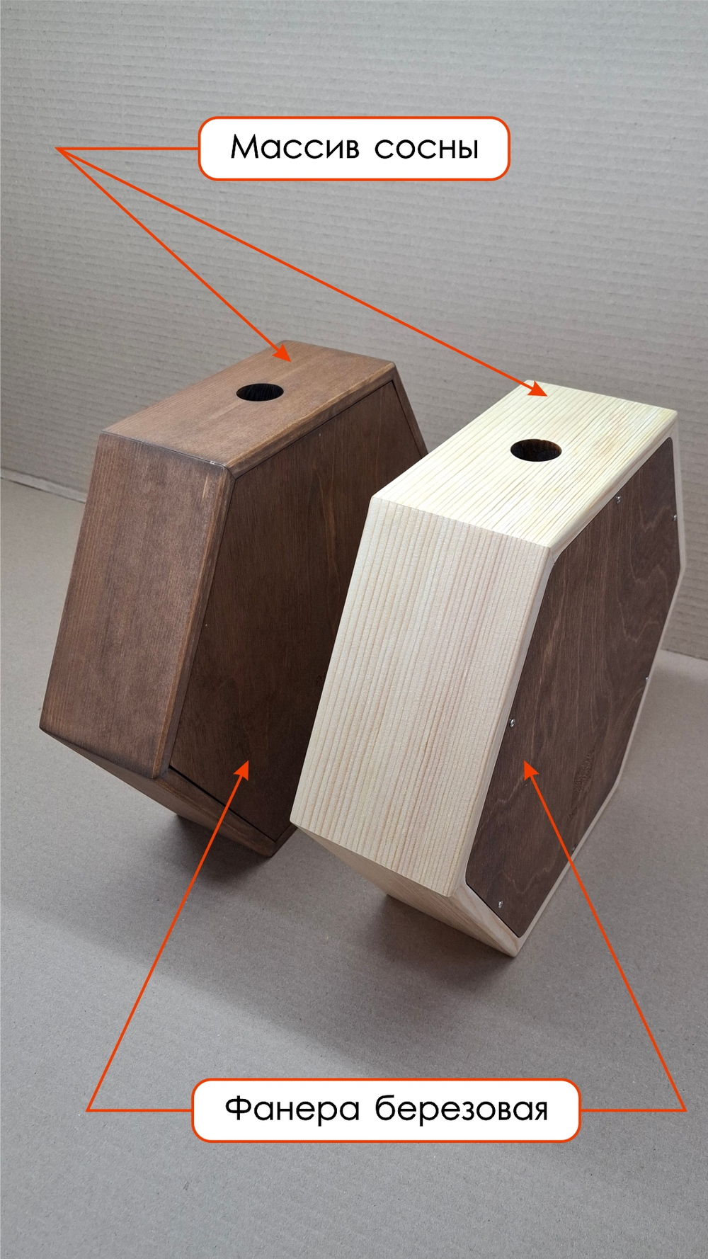 Копилка для винных пробок деревянная, шестигранная, с покраской