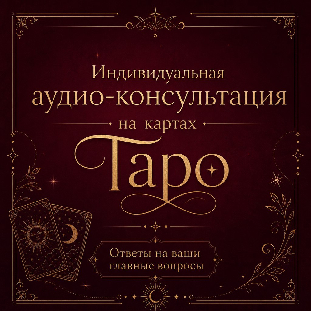 Индивидуальная аудио-консультация на картах Таро.