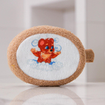 6832407 Мочалка «Мишутка», 11×14 см, цвет бежевый