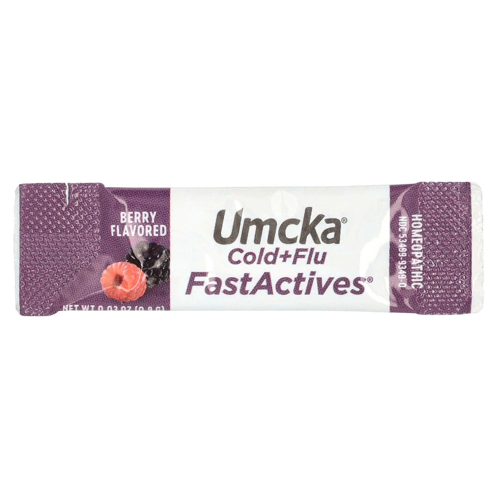 Nature's Way, Umcka®, средство от простуды и гриппа, для детей от 6 лет, с ягодами, 6 упаковок, по 10 пакетиков