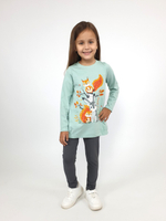 022-01-6 Комплект для девочки (джемпер+ лосины)