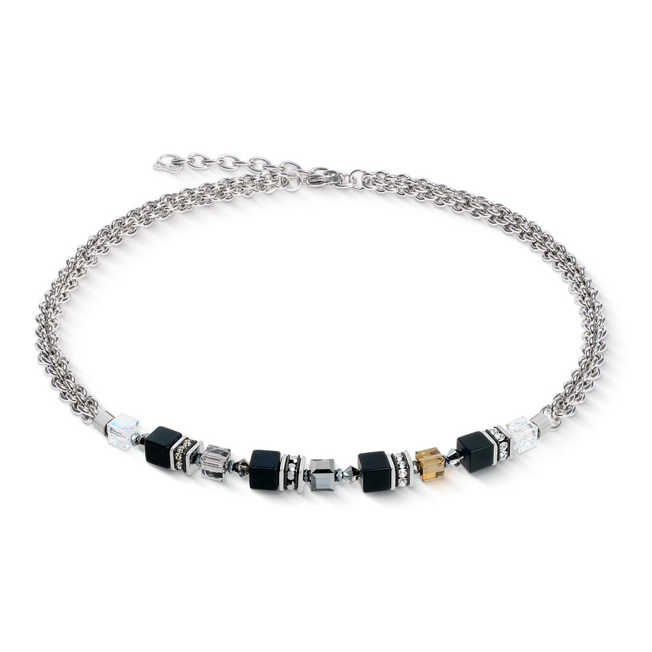 Колье Coeur de Lion Black-Silver 3021/10-1317