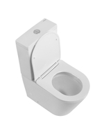 Унитаз-компакт CEZARES LINER CZR-6726-CP-TOR/SC безободковый с сиденьем и смывом TORNADO