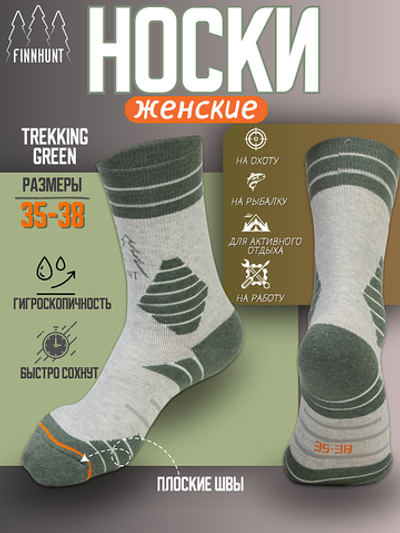 ZAK003 Носки женские FINNHUNT Trekking green