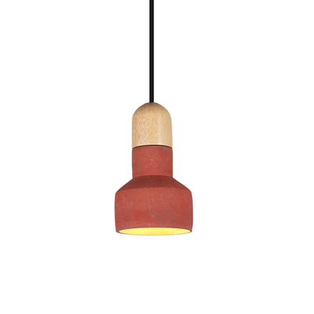 Подвесной дизайнерский светильник  QIE BAMBOO by Bentu Design (красный)
