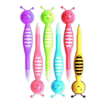 Ручка шариковая, Basir, синие чернила, серия "ПЧЁЛКА", объемный корпус в форме пчёлки, 12 шт