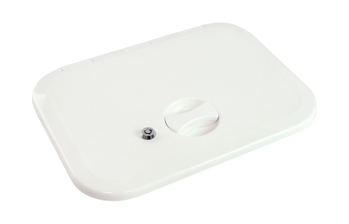 Люк 280х375 мм с замком, белый