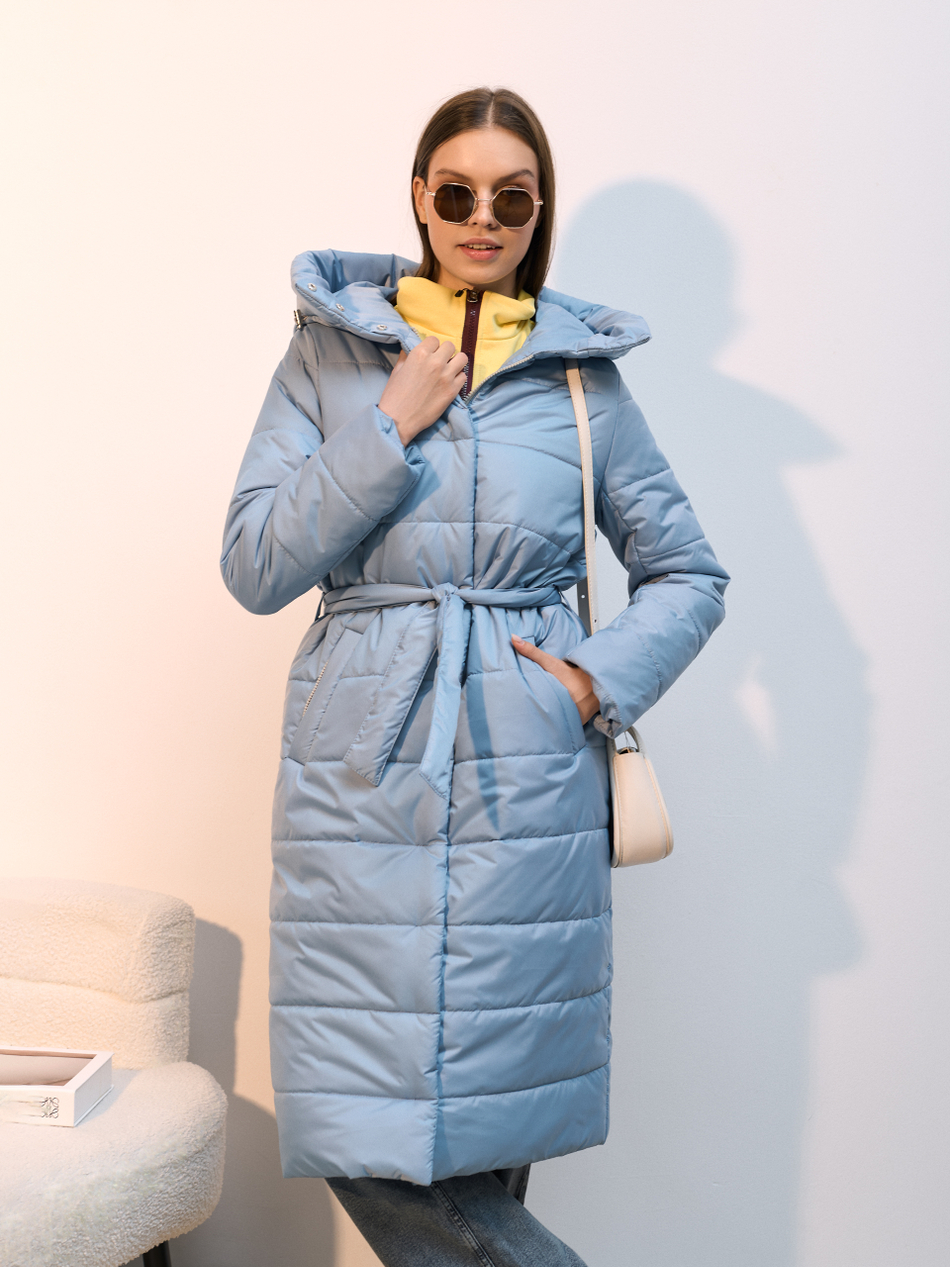 Пальто  демисезонное "Анель" коричневый