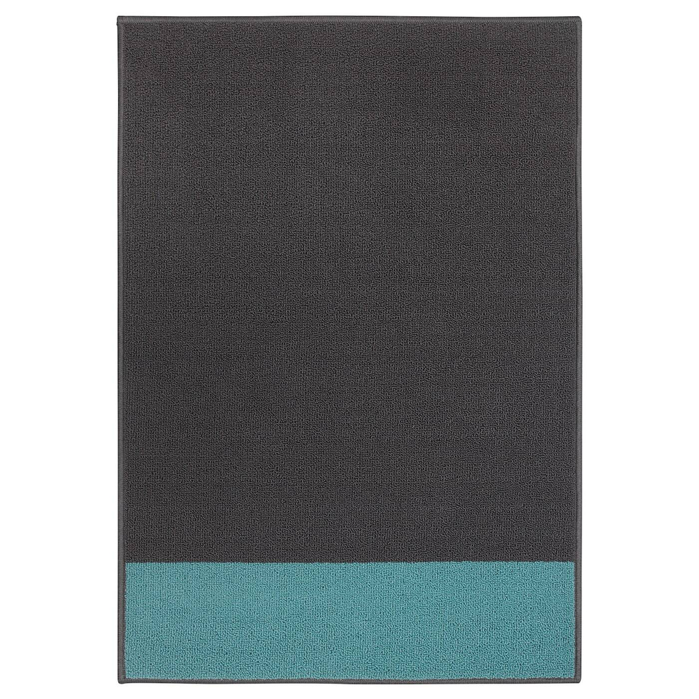 Придверный коврик IKEA HALSTED (ХОЛСТЕД), Серый / Синий, 70х100 см