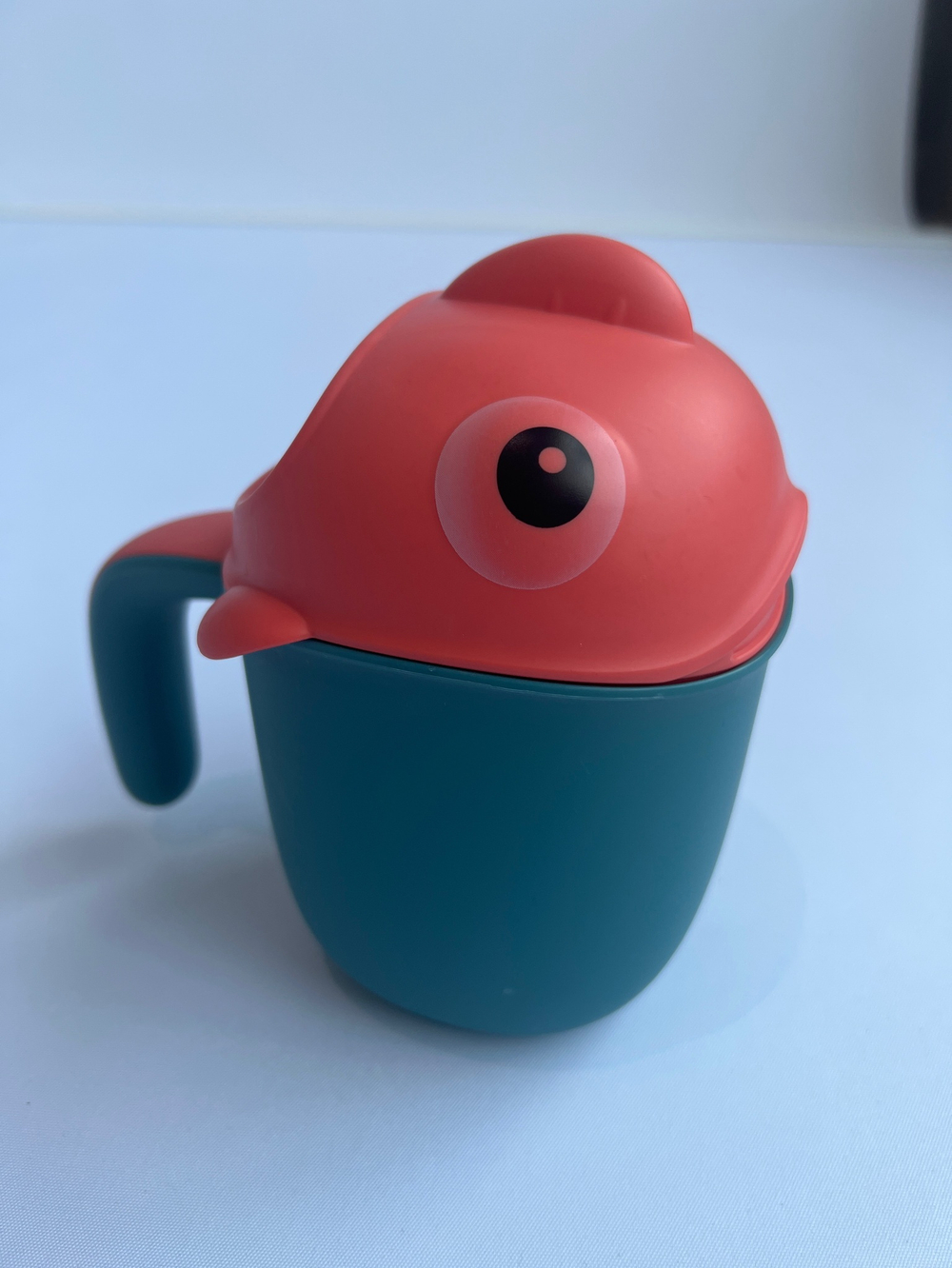 Ковш для купания и мытья головы, детский банный ковшик, хозяйственный «Рыбка», цвет зеленый