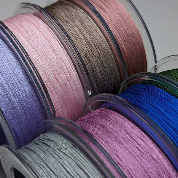 Нить для браслетов, нейлон, оттенок "Снег", 0,5мм