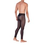 Мужские леггинсы черные полупрозрачные сетчатые Pikante MANHOOD LONG JOHNS 033611