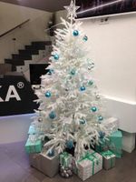 Искусственная елка «Изумрудная Белая» (Литая хвоя) 120 см / 1,2 м