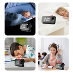 Часы с проекцией LED MIRROR NA-6818 белое свечение