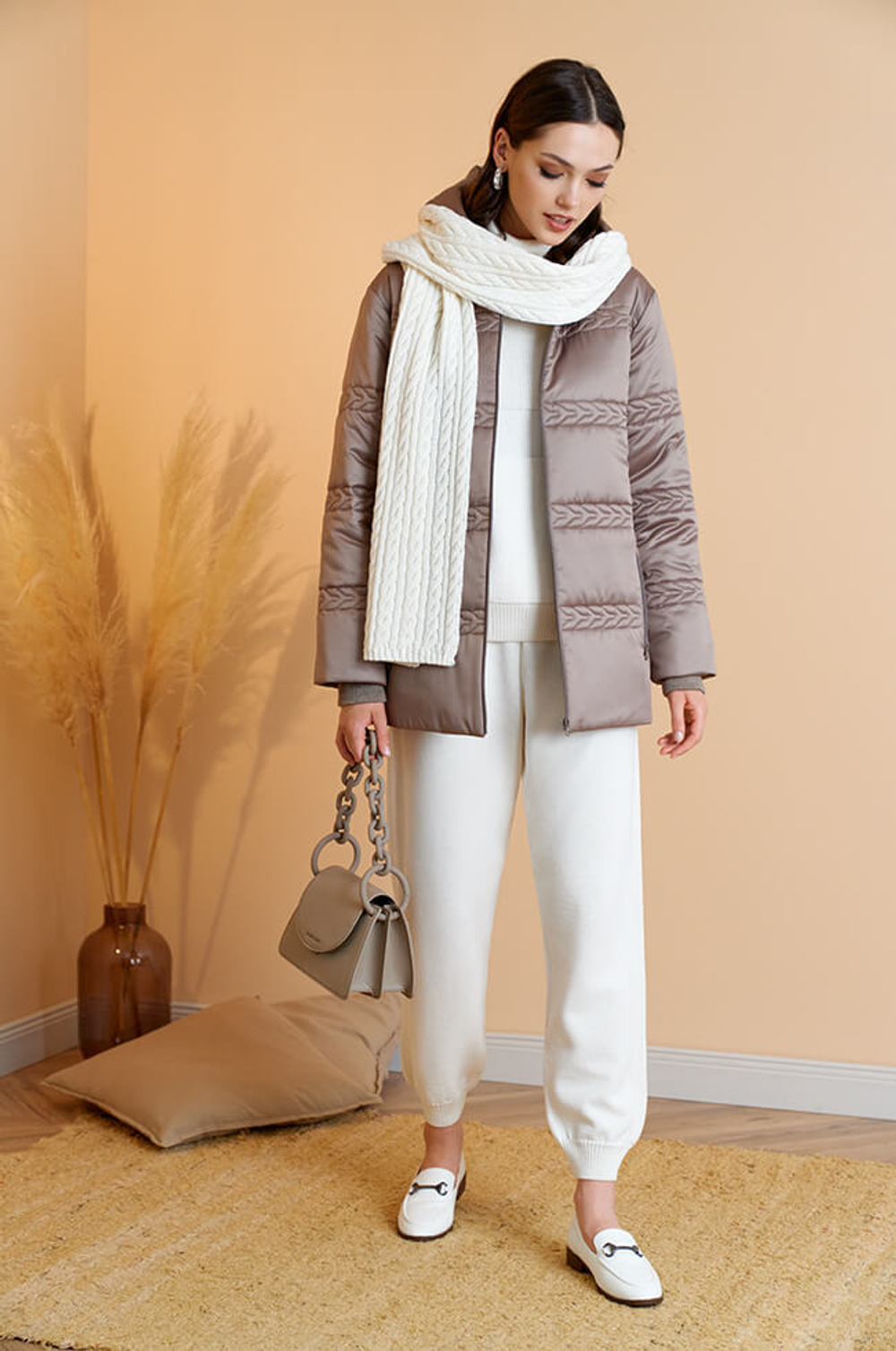 0084 Куртка женская (кофейный)