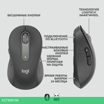 Мышь Logitech M650 Signature Bluetooth Mouse Graphite (910-006253)