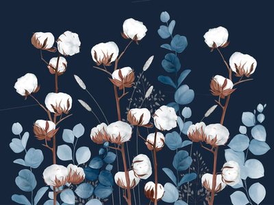 Дизайнерские обои Wall Street Herbarium