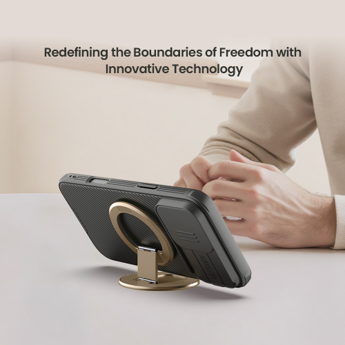 Магнитная подставка держатель для смартфона (коричневый цвет) от Nillkin, серия Dual-Magnet Grip Holder