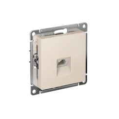 Розетка компьютерная 1-м AtlasDesign RJ45 кат.5E механизм беж. SE ATN000283