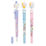 Ручка шариковая, Basir, синие чернила, гироскоп, серия "Единорожки", 36 шт